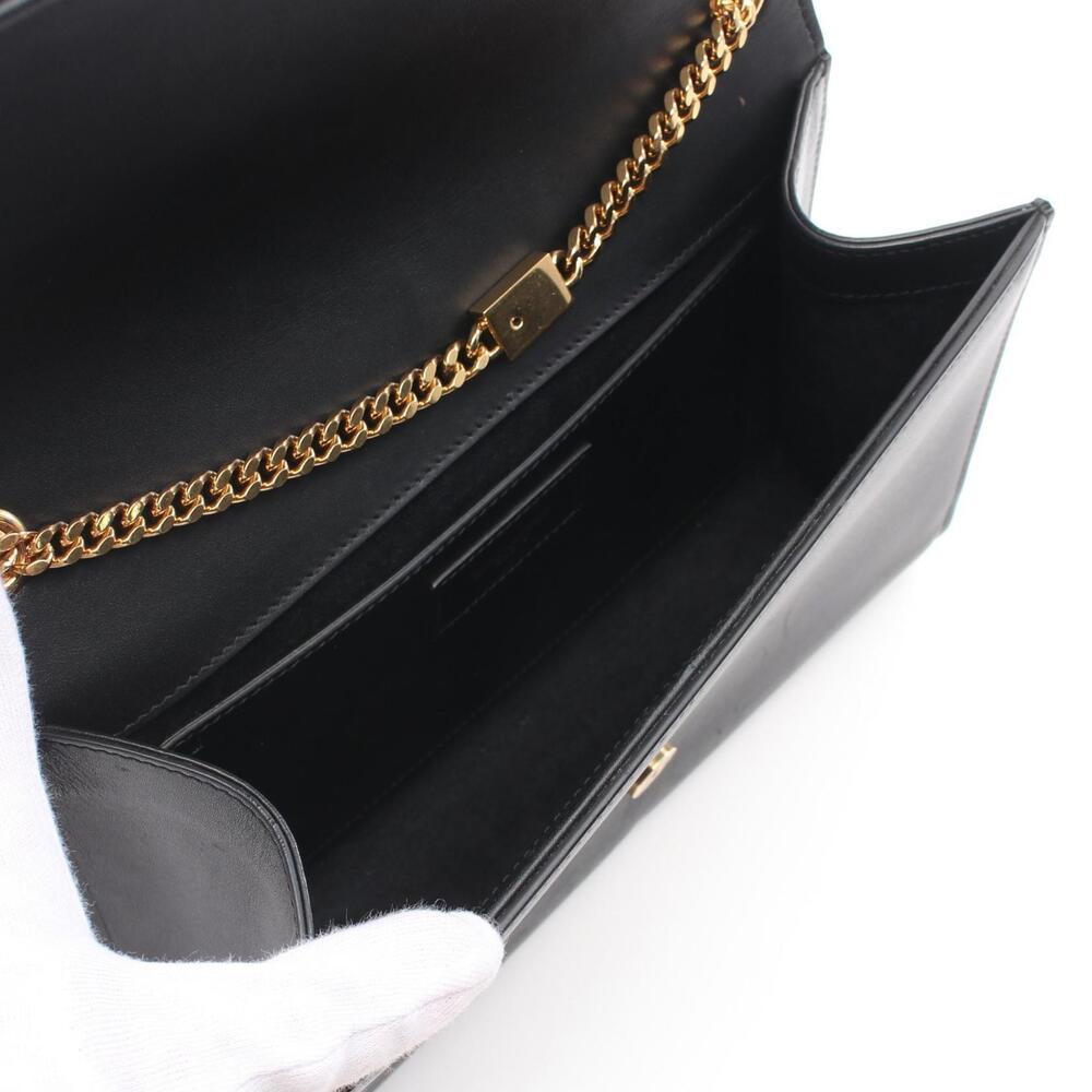 Saint Laurent Paris Kate Monogram Shoulder Bag Leather Black - Picture 3 of 12